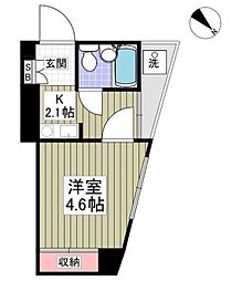 メゾンフェリカ 1Kの間取図画像