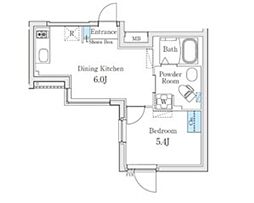 Fika池袋 3階1DKの間取り