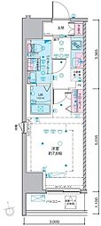ジェノヴィア南砂町スカイガーデン 1Kの間取図画像