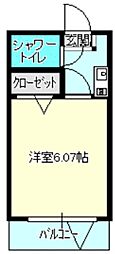 ダイアパレス武蔵新城 ワンルームの間取図画像
