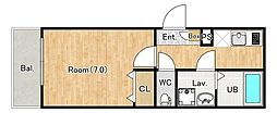 (仮称)ジーメゾン見沼堀崎町 1Kの間取図画像