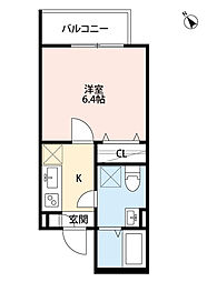 Machis-coco甲子園 1Kの間取図画像