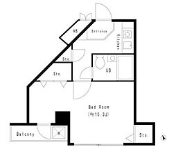 野田屋ビル 1Kの間取図画像