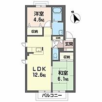 プレステージ川岸　Ｂ 202 ｜ 岩手県北上市川岸２丁目7-20（賃貸アパート2LDK・2階・52.50㎡） その2