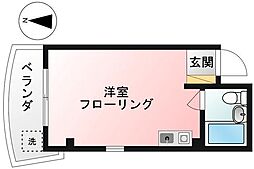 Eフラット ワンルームの間取図画像