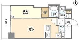 コンフォリア桜上水 2階1LDKの間取り
