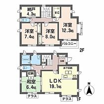 ＤＡＩＫＥＮＮ　ＨＩＬＬＳ M000 ｜ 大阪府堺市西区浜寺南町１丁2-1(18（賃貸一戸建4SLDK・1階・135.60㎡） その2