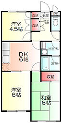 望マンション 3DKの間取図画像