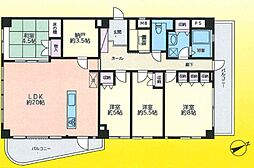 アムールM 2階4SLDKの間取り