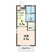 ホレス　グリーンＡ 00102 ｜ 神奈川県厚木市恩名１丁目16-27（賃貸アパート1K・1階・24.50㎡） その2