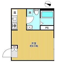 AWレジデンス西馬込 ワンルームの間取図画像
