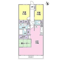 エスポワール松風台3番館 3LDKの間取図画像