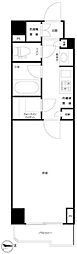 ルーブル桜新町 1Kの間取図画像