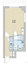西五反田コープ 1Kの間取図画像
