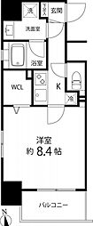 スペーシア秋葉原 1Kの間取図画像