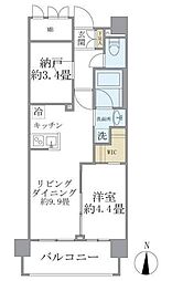 Ｓｏｌａｓｔ Ｓｑｕａｒｅ綾瀬 7階1SLDKの間取り