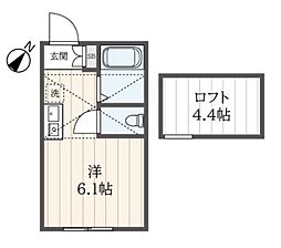 メゾンフィエール横浜 ワンルームの間取図画像