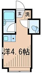 アーバンプレイス椎名町 1階ワンルームの間取り