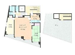 アーク松戸本町 6階2LDKの間取り