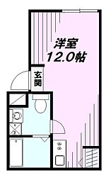 仮)クレール・アブニール立川 ワンルームの間取図画像