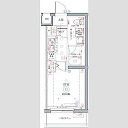クレヴィスタ井荻 1Kの間取図画像
