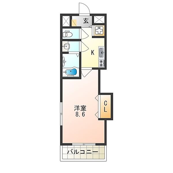 大阪府大阪市東成区中本４丁目(賃貸マンション1K・11階・24.65㎡)の写真 その2