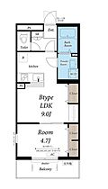 リブリmyu 107 ｜ 東京都日野市神明４丁目19-1（賃貸マンション1LDK・1階・35.40㎡） その2