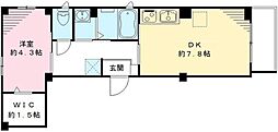 エスポワール桜台 1DKの間取図画像