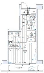 ラフィネジュ横浜南 1Kの間取図画像