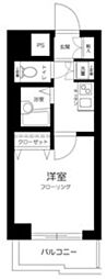 スカイコート後楽園壱番館 1Kの間取図画像