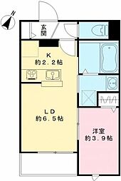 チェリータウンハイツ 1LDKの間取図画像