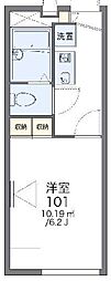 レオパレスルミエール 1Kの間取図画像