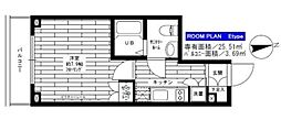 ステージグランデ宮崎台 1Kの間取図画像