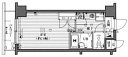 ガラ・ステージ西新宿 1Kの間取図画像