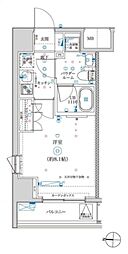 イアース練馬 6階1Kの間取り