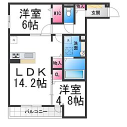 間取図画像 2LDK