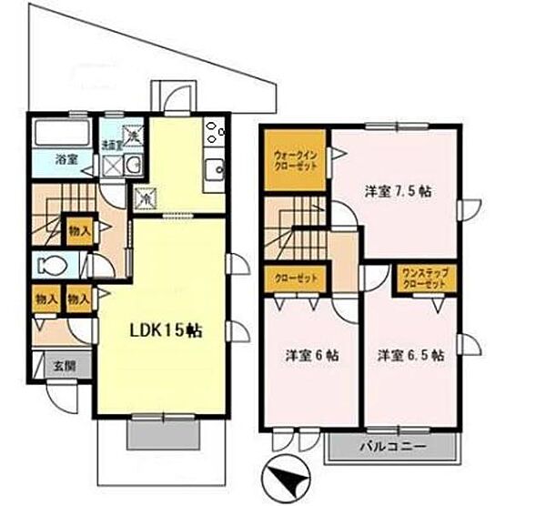 ニューエイト　D棟 ｜大阪府貝塚市加神１丁目(賃貸テラスハウス3LDK・2階・88.98㎡)の写真 その2