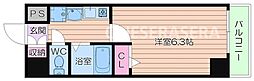 エスリード福島駅前 1Kの間取図画像