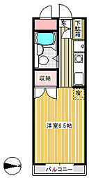 アークトップ西新井 ワンルームの間取図画像