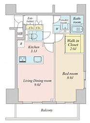 間取図画像 1LDK