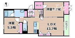 ラ　イースト 3階