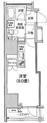 アイルイムーブル日本橋 ワンルームの間取図画像