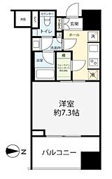 パークコート南麻布 1Kの間取図画像