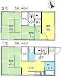 蓮井様貸家 1階4Kの間取り