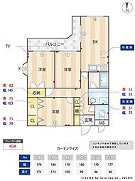 ペルテ泉 3DKの間取図画像