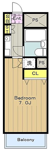 パークハウス南大沢 205｜東京都八王子市南大沢２丁目(賃貸マンション1K・2階・25.00㎡)の写真 その2