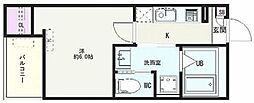 Jackkofukasaku1 1Kの間取図画像