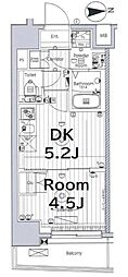 メイクス西新井大師 1DKの間取図画像