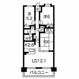 ソルプラーサ堺1番館 3LDKの間取図画像