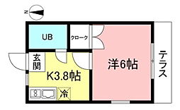 間取図画像 1K